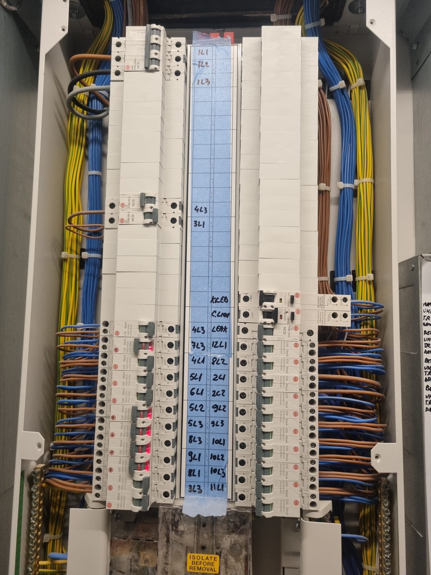 Neatly wired consumer unit installed by Prime Electric